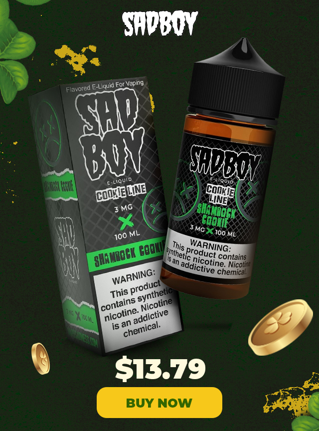 Shamrock Cookie SadBoy eLiquid 100ml