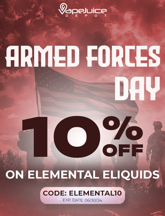 Armed Forces Day! 10% Off on Elemental eLiquids