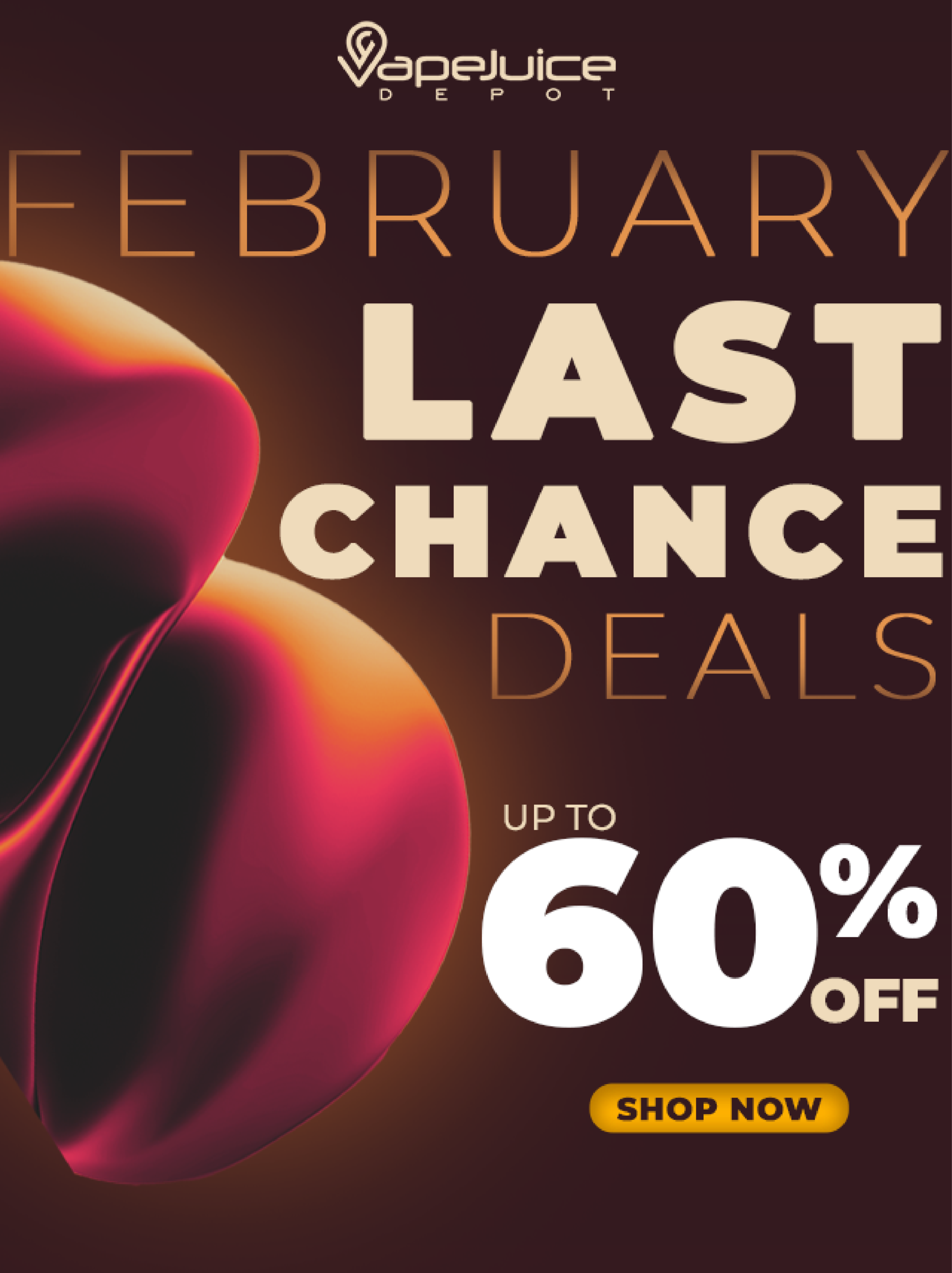 February Last Chance Deals! Up to 60% Off